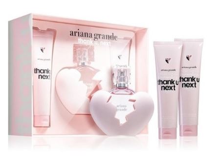 Estuche Ariana Grande Thank U Next 3Pz Perfume 100ml+Crema+Gel De Baño
